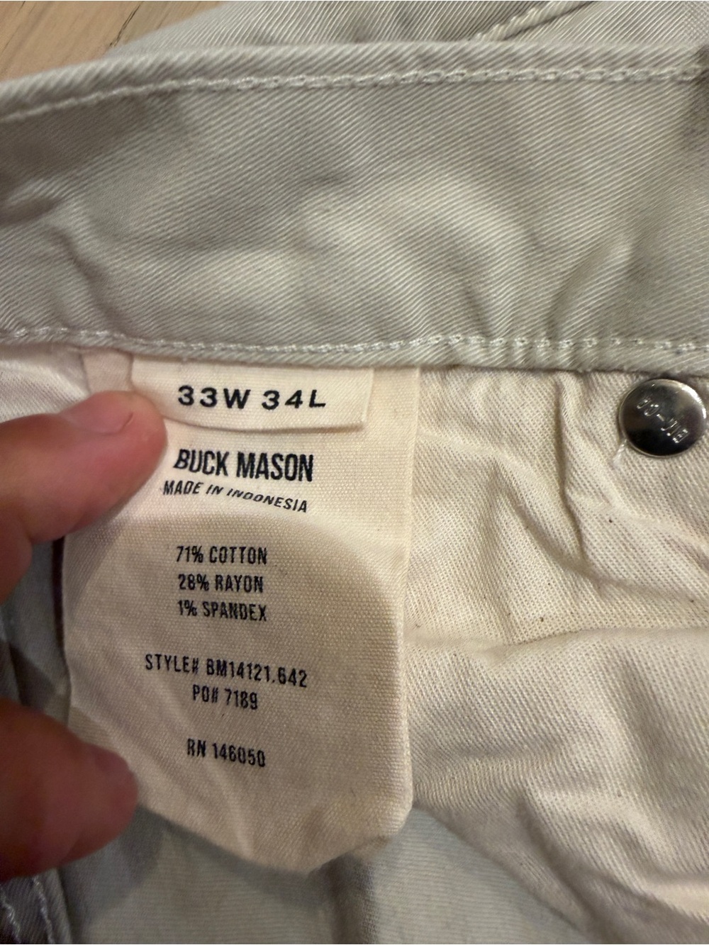 Buck Mason Light Sage Chinos